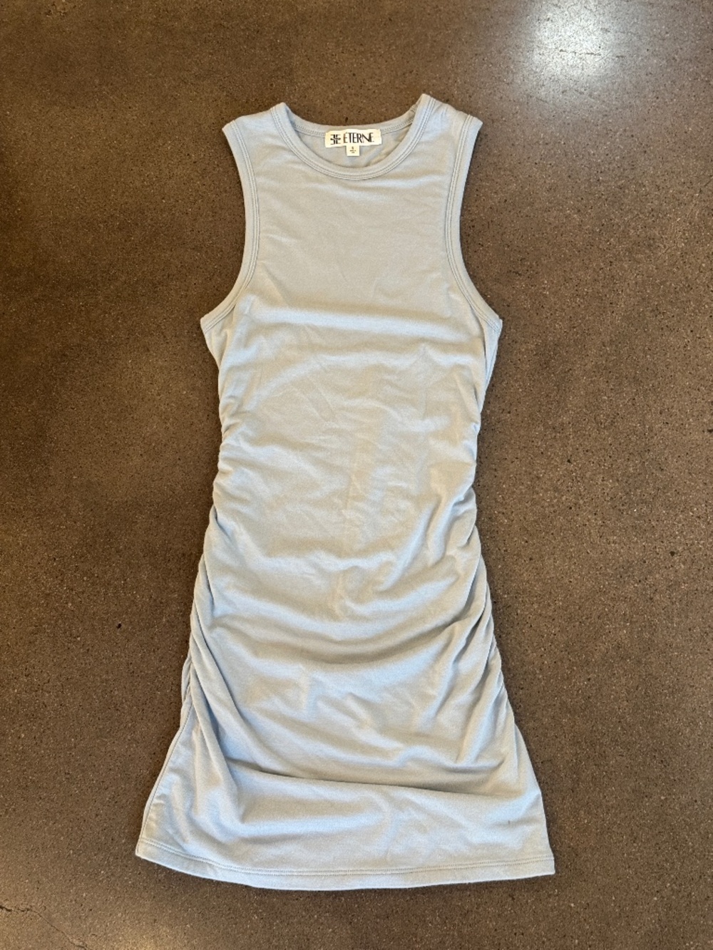 Éterne Carrie Mini Dress in Dusty Blue - Size Small